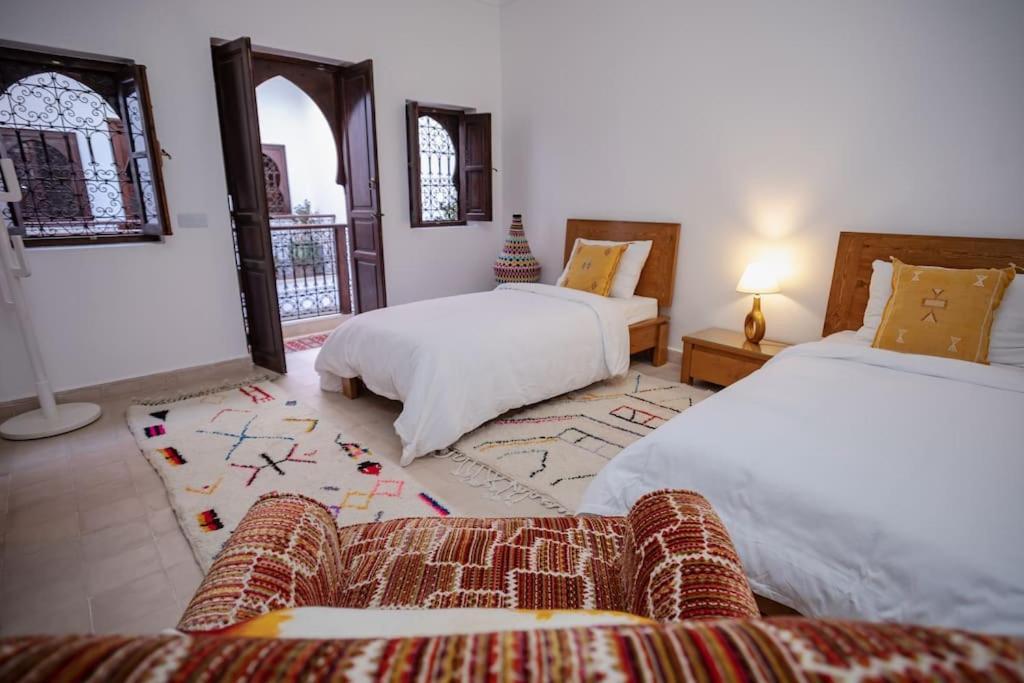 Paisible Riad Privatif Au Coeur De Marrakech Marrakesh Esterno foto